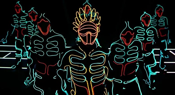 Wrecking Crew Orchestra танец в светодиодных костюмах